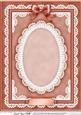 A4 Pearls, Lace and Ribbon Plain Card Base