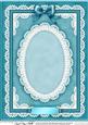 A4 Pearls, Lace and Ribbon Plain Card Base