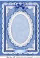 A4 Pearls, Lace and Ribbon Plain Card Base