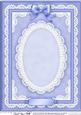 A4 Pearls, Lace and Ribbon Plain Card Base