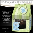 Mini Milk Carton Cupcake Treat Box Mini Kit - Cute Little Dino