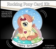 3D Shaped Rocking Card Mini Kit - Cute Little Pony Buttercup 