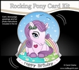 3D Shaped Rocking Card Mini Kit - Cute Little Pony Autumn