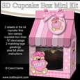 3D Mothers Day Mini Milk Carton Cupcake Treat Box Mini Kit - Cute Little Teddy Bear