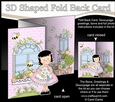 3D Shaped No-Hole Fold Back Mini Kit - Country Cottage Girlz Suzi has Pretty Flowers