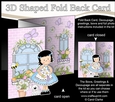 3D Shaped No-Hole Fold Back Mini Kit - Country Cottage Girlz Suzi has Pretty Flowers
