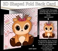 3D Shaped No-Hole Fold Back Mini Kit - Cute Little Reindeer Sprinkles