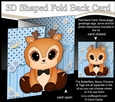 3D Shaped No-Hole Fold Back Mini Kit - Cute Little Raindeer Snuggles