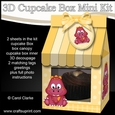 Mini Milk Carton Cupcake Treat Box Mini Kit - Cute Little Dino