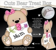 3D Mothers Day Treat Box Mini Kit - Teddy Bear has a Mothers Day Card