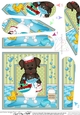 Fan Pyramage Topper - Bathtub Buddies - Little Chocolate Labrador Dog
