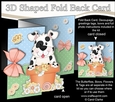 3D Shaped No-Hole Fold Back Card Kit - Flowerpot Friends - Little Spotty Dog Spot
