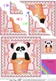 Flower Pot Friends Cute Little Panda Bear Wavey Corner Stacker