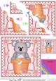 Flower Pot Friends Cute Little Koala Bear Wavey Corner Stacker