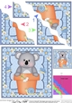 Flower Pot Friends Cute Little Koala Bear Wavey Corner Stacker