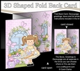 3D Shaped No-Hole Fold Back Mini Kit -  Country Cottage Girlz Liz has a Basket of Flowers
