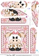 Cute Little Cow Fan Pyramage Topper