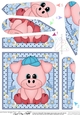 Cute Little Pig Fan Pyramage Topper