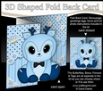3D Shaped No-Hole Fold Back Mini Kit - Cute Little Rudy Reindeer
