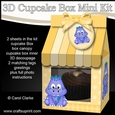 Mini Milk Carton Cupcake Treat Box Mini Kit - Cute Little Dino