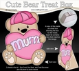 3D Mothers Day Treat Box Mini Kit - Cute Teddy Bear has a Heart for Mum