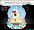 3D Shaped Rocking Card Mini Kit - Cute Little Pony Cherryade