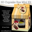 3D Mini Milk Carton Cupcake Treat Box Mini Kit - Cute Little Teddy has a Chocolate Easter Bunny