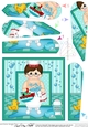 Cute Little Bathtub Buddies Fan Pyramage Topper