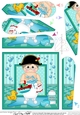 Cute Little Bathtub Buddies Fan Pyramage Topper
