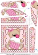 Cute Little Bear Fan Pyramage Topper