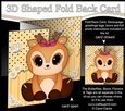 3D Shaped No-Hole Fold Back Mini Kit - Cute Little Reindeer Sprinkles
