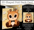3D Shaped No-Hole Fold Back Mini Kit - Cute Little Raindeer Snuggles