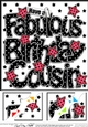 8 x 8 Have a Fabulous Birthday COUSIN Scalloped corner Topper