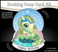 3D Shaped Rocking Card Mini Kit - Cute Little Pony Summer Breeze 