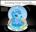 3D Shaped Rocking Card Mini Kit - Cute Little Pony Lightning