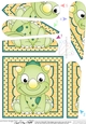 Cute Little Dinosaur Fan Pyramage Topper