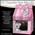 3D Mini Milk Carton Cupcake Treat Box Mini Kit - Cute Little Koala Kitkat