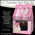 3D Mothers Day Mini Milk Carton Cupcake Treat Box Mini Kit - Cute Little Teddy Bear