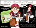 3D On the Shelf Card Kit - Young Girl Amada plays Golf