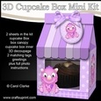 Mini Milk Carton Cupcake Treat Box Mini Kit - Cute Little Dino