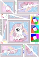Cute Little Unicorn Twisted Spiral Side Stacker