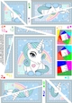 Cute Little Unicorn Twisted Spiral Side Stacker