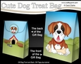 3D Gift Bag Mini Kit - Cute Little St Bernard Dog Tex