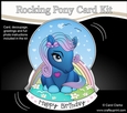 3D Shaped Rocking Card Mini Kit - Cute Little Pony Twinkle