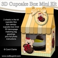 3D Mini Milk Carton Cupcake Treat Box Mini Kit - Cute Little Teddy has an Easter Egg