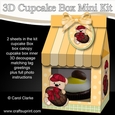 3D Mini Milk Carton Cupcake Treat Box Mini Kit - Cute Little Teddy has an Easter Egg