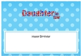 Large DL Happy Birthday DAUGHTER IN LAW insert UK Union Jack
