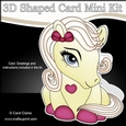 3D Shaped Card Mini Kit - Cute Little Pony Cherryade