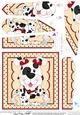 Cute Little Spotty Dog Fan Pyramage Topper