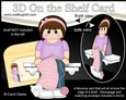 3D On the Shelf Card Kit - Teen Chelsie is Knitting
